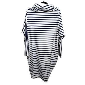 Morph Clothing Dress Womens S Navy Blue White Striped Luxe Capsule Convertible